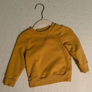 Little Sleepies Play crewneck in mustard